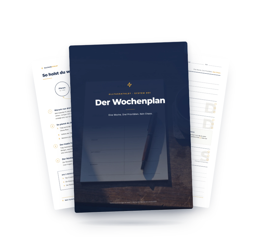 Wochenplan Vorlage als PDF